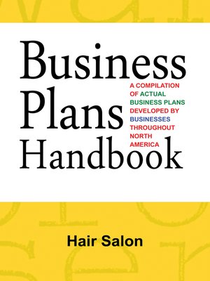 cover image of Business Plans Handbook: Hair Salon
